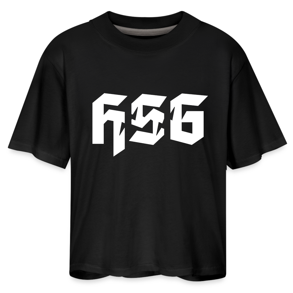 Women's Boxy Tee - black