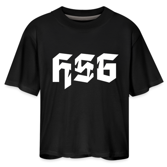 Women's Boxy Tee - black