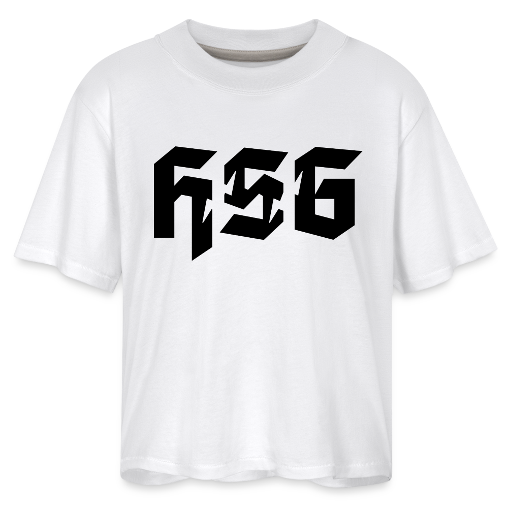 Women's Boxy Tee - white