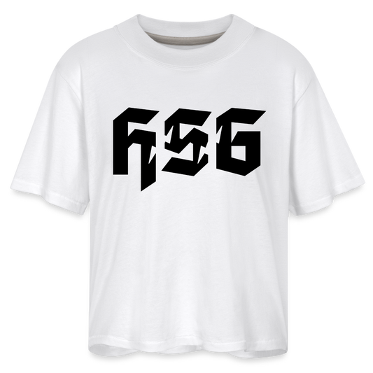 Women's Boxy Tee - white