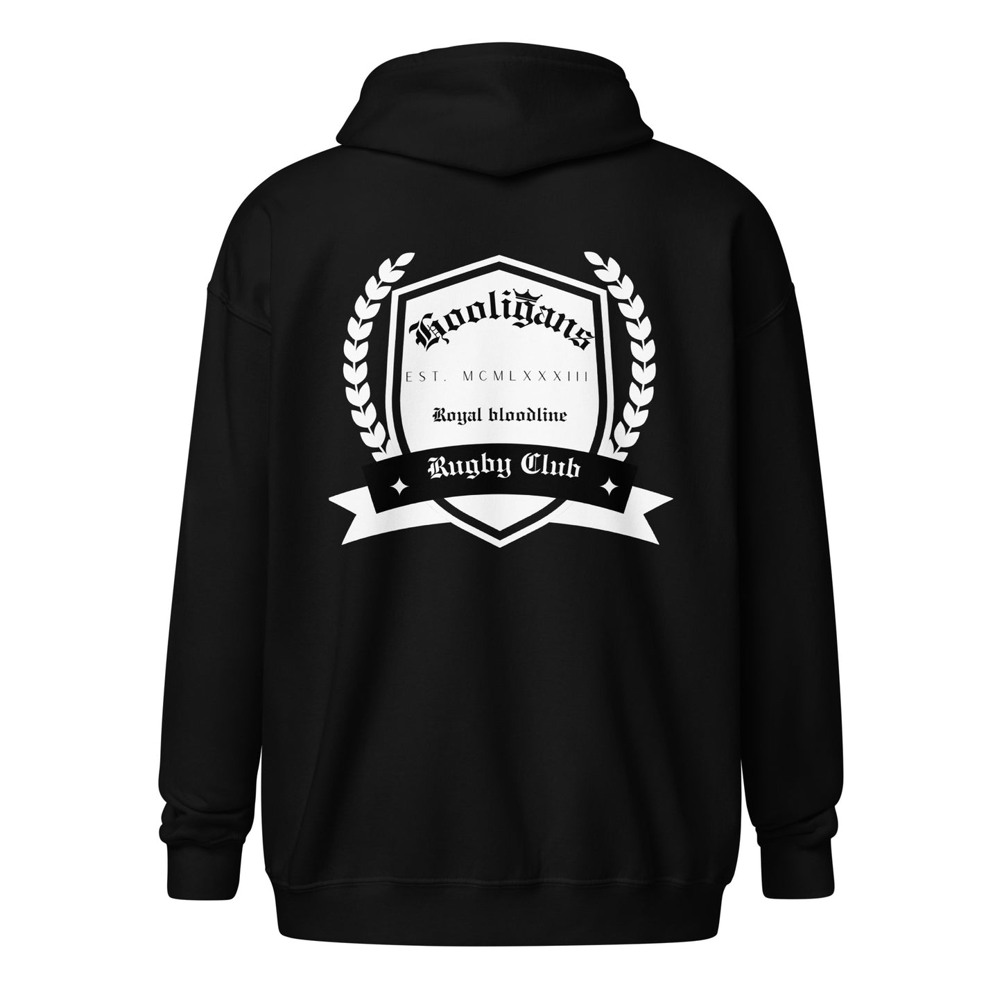 Hooligans Rugby Club Crown Zip Hoodie