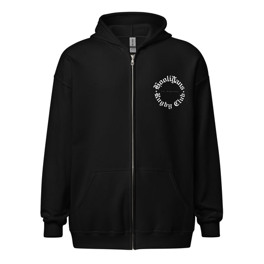 Hooligans Rugby Club Crown Zip Hoodie